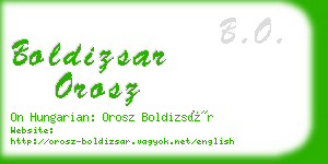 boldizsar orosz business card